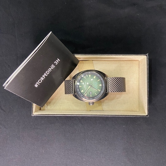 Out Of Order Watch - Torpedine 3H Mint Black - Picture 1 of 3
